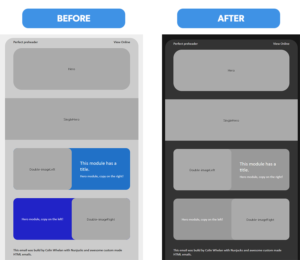 Before/After using Autodark